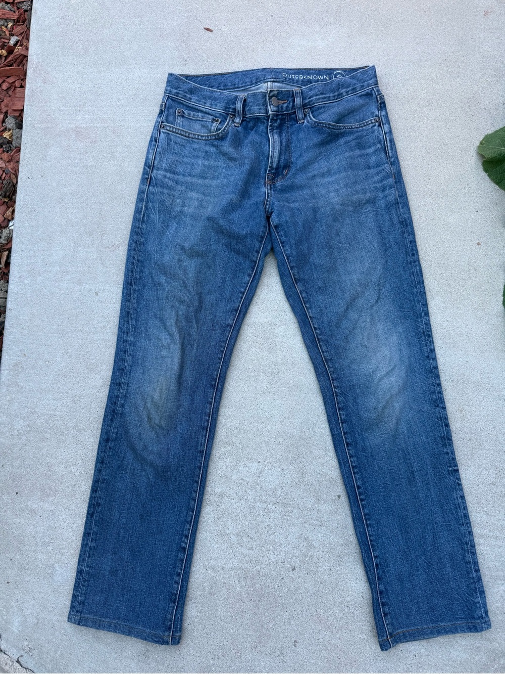 Outerknown Blue Denim Straight Leg Jeans Outdoors Men’s Size 30 x 32
